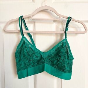 Green lace Auden bralette
